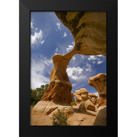 UT, Escalante Grand Staircase NM, Devils Garden Black Modern Wood Framed Art Print by Paulson, Don
