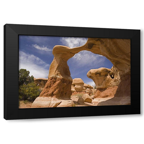 UT, Escalante Grand Staircase NM, Devils Garden Black Modern Wood Framed Art Print with Double Matting by Paulson, Don