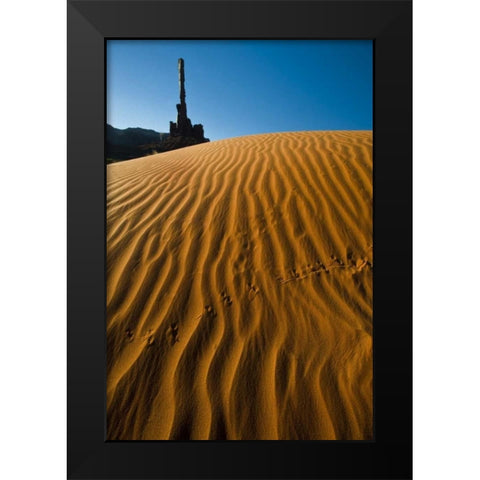 Utah, Monument Valley Totem Pole formations Black Modern Wood Framed Art Print by Rotenberg, Nancy