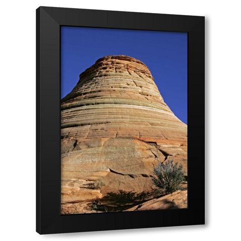Utah, Zion NP, Checkerboard Mesa Rock formation Black Modern Wood Framed Art Print by Illg, Cathy and Gordon