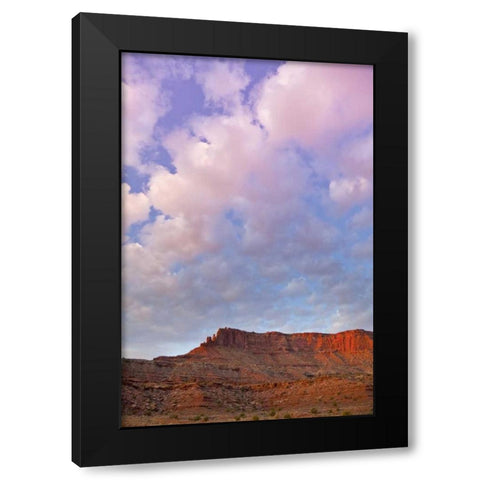 UT, Canyonlands NP Grand View Point Overlook Black Modern Wood Framed Art Print by Lord, Fred