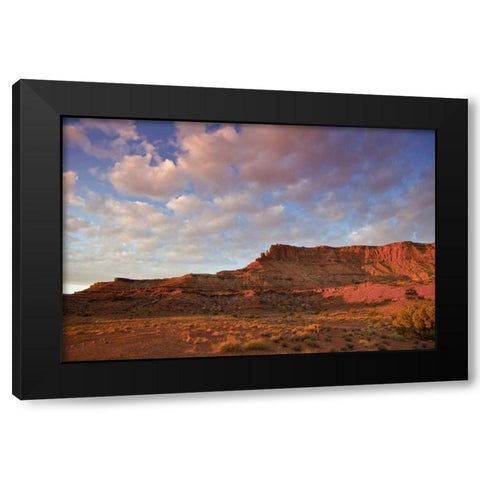 UT, Canyonlands NP Grand View Point Overlook Black Modern Wood Framed Art Print with Double Matting by Lord, Fred