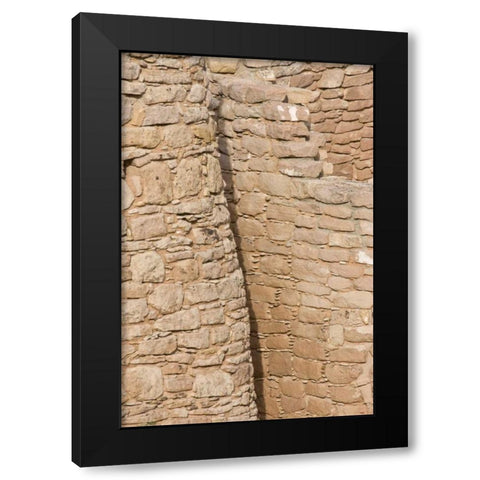 UT, Little Ruin Canyon Hovenweeps Twin Towers Black Modern Wood Framed Art Print with Double Matting by Grall, Don