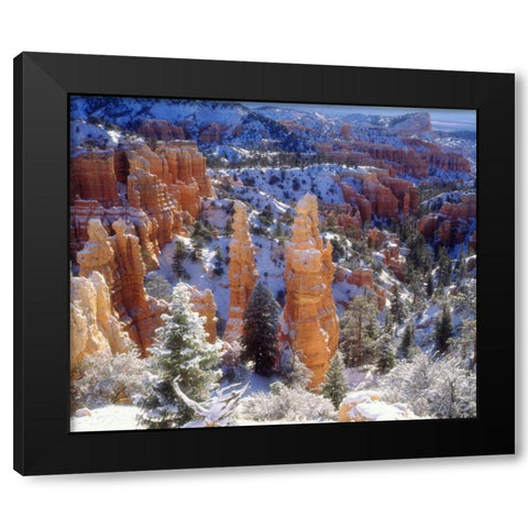 USA, Utah, Bryce Canyon NP Winter Black Modern Wood Framed Art Print with Double Matting by Talbot Frank, Christopher