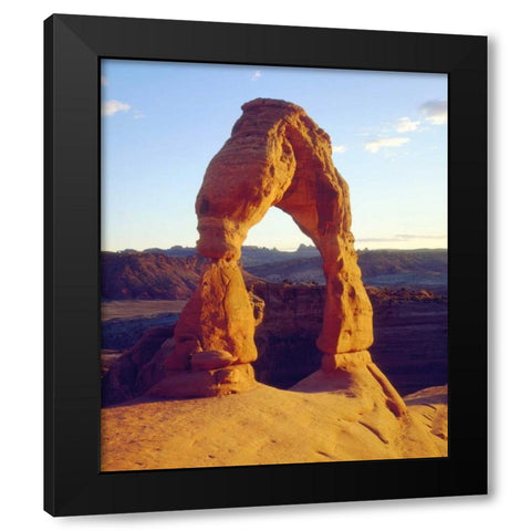 USA, Utah Arches NP Delicate Arch at sunset Black Modern Wood Framed Art Print with Double Matting by Talbot Frank, Christopher
