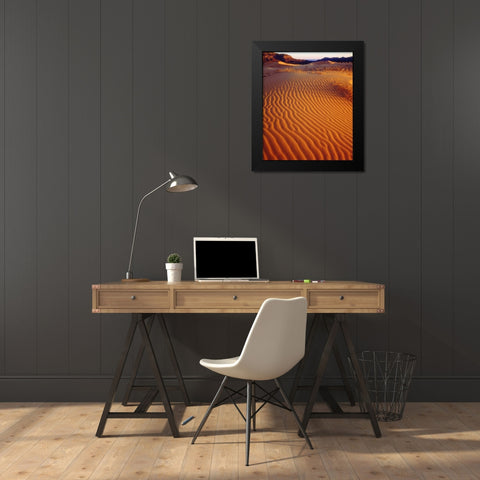 USA, Utah Coral Pink Sand Dunes at sunset Black Modern Wood Framed Art Print by Talbot Frank, Christopher