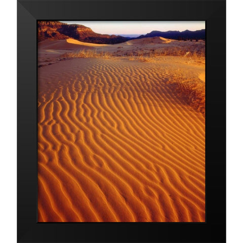 USA, Utah Coral Pink Sand Dunes at sunset Black Modern Wood Framed Art Print by Talbot Frank, Christopher