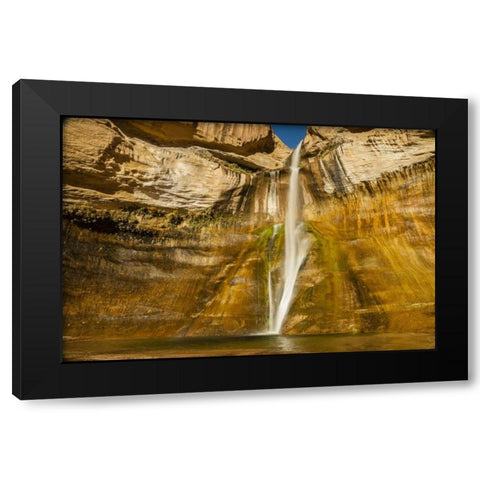 UT, Grand Staircase Escalante, Calf Creek Falls Black Modern Wood Framed Art Print with Double Matting by Illg, Cathy and Gordon