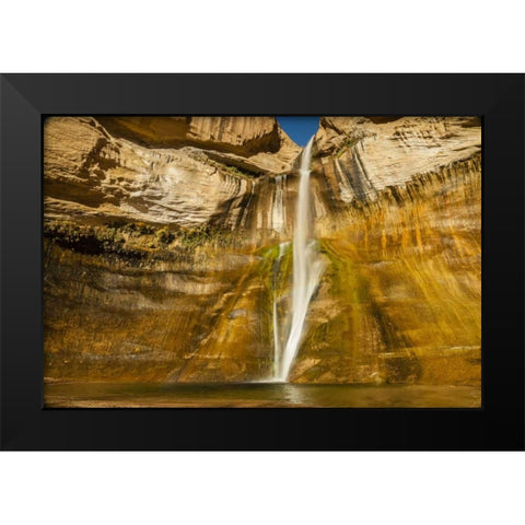 UT, Grand Staircase Escalante, Calf Creek Falls Black Modern Wood Framed Art Print by Illg, Cathy and Gordon