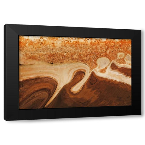 Utah, Glen Canyon Reflection in Lake Powell Black Modern Wood Framed Art Print by Paulson, Don