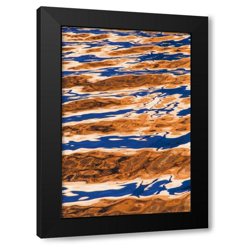 Utah, Glen Canyon Reflection in Lake Powell Black Modern Wood Framed Art Print by Paulson, Don