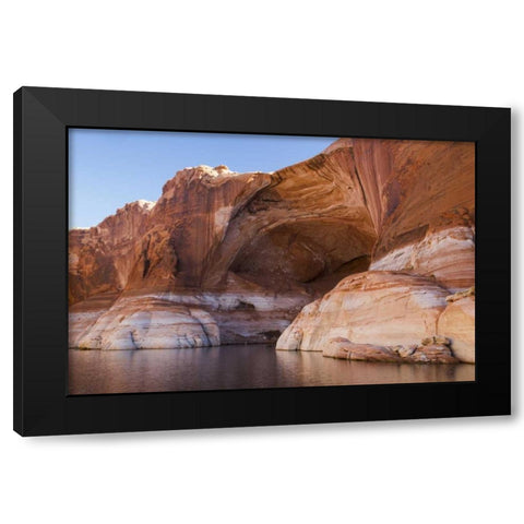Utah, Glen Canyon Alcove in Fifty Mile Canyon Black Modern Wood Framed Art Print with Double Matting by Paulson, Don
