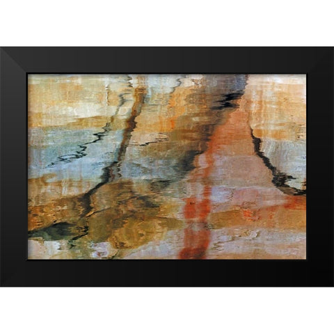 Utah, Glen Canyon NRA Reflection in Lake Powell Black Modern Wood Framed Art Print by Paulson, Don
