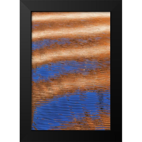 Utah, Glen Canyon Reflection in Lake Powell Black Modern Wood Framed Art Print by Paulson, Don
