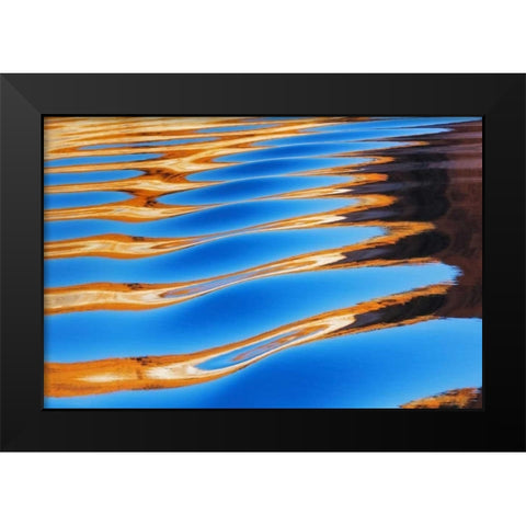 Utah, Glen Canyon Reflection in Lake Powell Black Modern Wood Framed Art Print by Paulson, Don