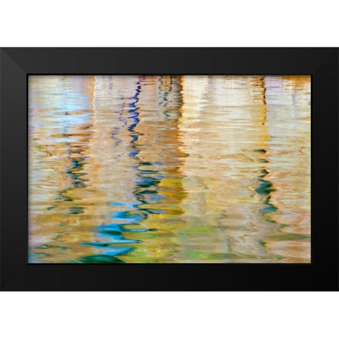 Utah, Glen Canyon Reflection in Lake Powell Black Modern Wood Framed Art Print by Paulson, Don