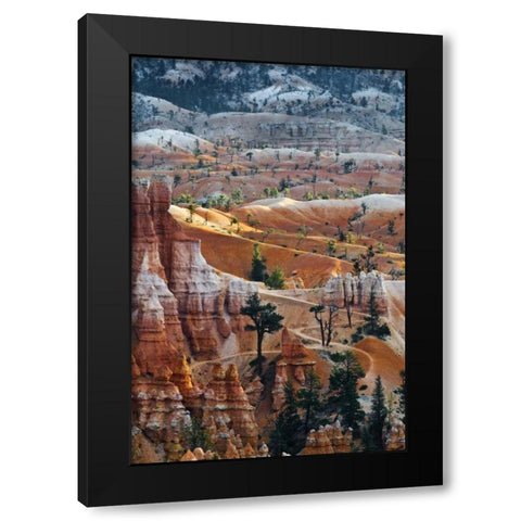 USA, Utah Hoodoo formations in Bryce Canyon NP Black Modern Wood Framed Art Print by Rotenberg, Nancy