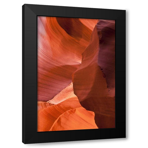 AZ, Sandstone formation in Antelope Canyon Black Modern Wood Framed Art Print by Rotenberg, Nancy