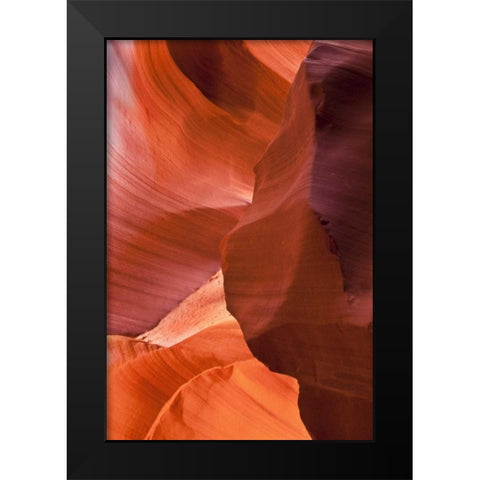 AZ, Sandstone formation in Antelope Canyon Black Modern Wood Framed Art Print by Rotenberg, Nancy