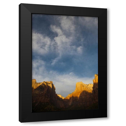 USA, Utah, Zion NP Late light at Kolob Canyon Black Modern Wood Framed Art Print with Double Matting by Rotenberg, Nancy