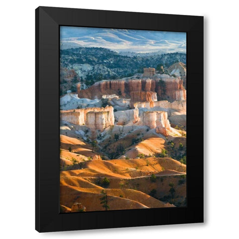 USA, Utah Hoodoo formations in Bryce Canyon NP Black Modern Wood Framed Art Print with Double Matting by Rotenberg, Nancy
