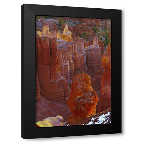 USA, Utah, Bryce Canyon NP Close-up of hoodoos Black Modern Wood Framed Art Print by OBrien, Jay