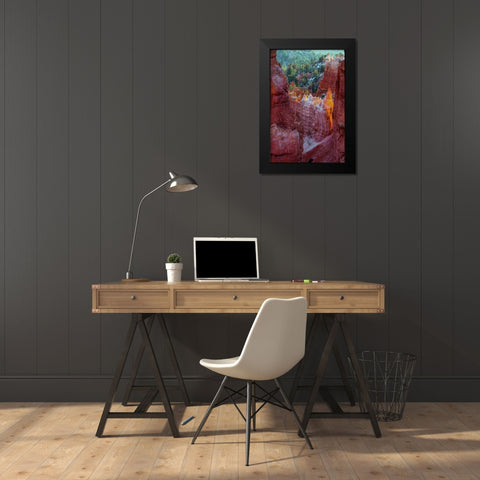 USA, Utah, Bryce Canyon NP Close-up of hoodoos Black Modern Wood Framed Art Print by OBrien, Jay
