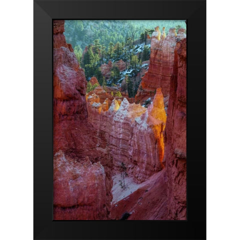USA, Utah, Bryce Canyon NP Close-up of hoodoos Black Modern Wood Framed Art Print by OBrien, Jay