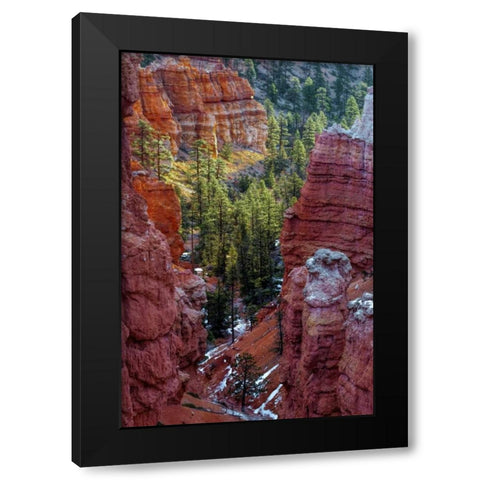 USA, Utah, Bryce Canyon NP Close-up of hoodoos Black Modern Wood Framed Art Print by OBrien, Jay