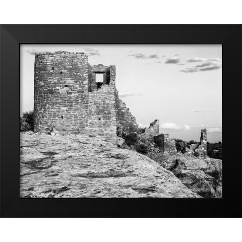 USA, Utah Ruins of Hovenweep National Monument Black Modern Wood Framed Art Print by Flaherty, Dennis