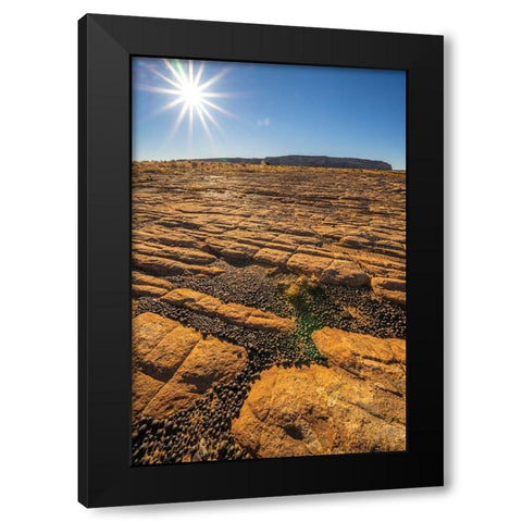 USA- Utah- Grand Staircase Escalante National Monument. Moqui marbles stones and rocks. Black Modern Wood Framed Art Print with Double Matting by Jaynes Gallery