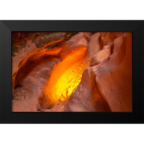 USA- Utah- Grand Staircase Escalante National Monument. Bighorn Canyon trail. Black Modern Wood Framed Art Print by Jaynes Gallery
