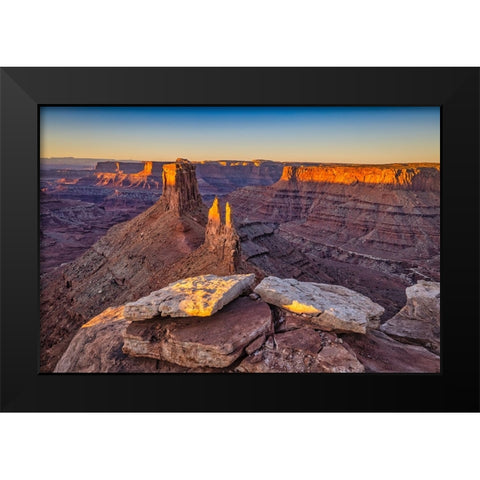 Dead Horse Point-Canyonlands National Park-Utah Black Modern Wood Framed Art Print by Ford, John
