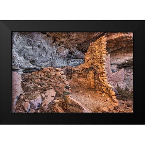 Little Westwater Ruin-Canyonlands National Park-Utah Black Modern Wood Framed Art Print by Ford, John
