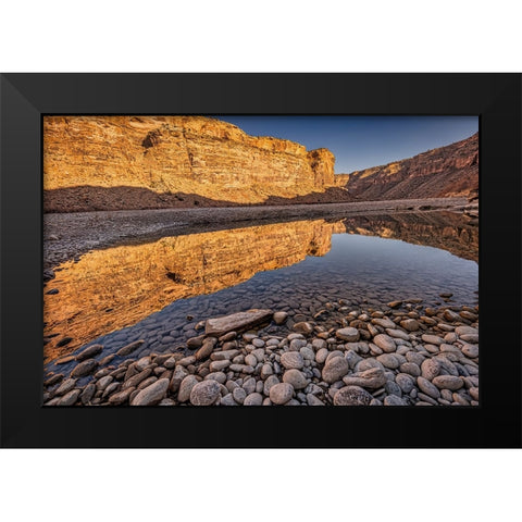 Pool-Colorado River-Moab-Utah Black Modern Wood Framed Art Print by Ford, John