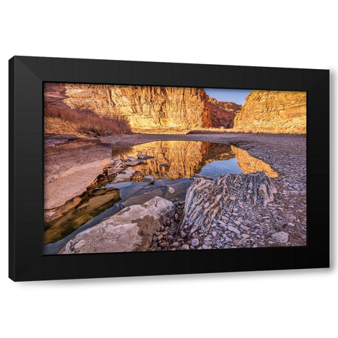 Pool-Colorado River-Moab-Utah Black Modern Wood Framed Art Print by Ford, John
