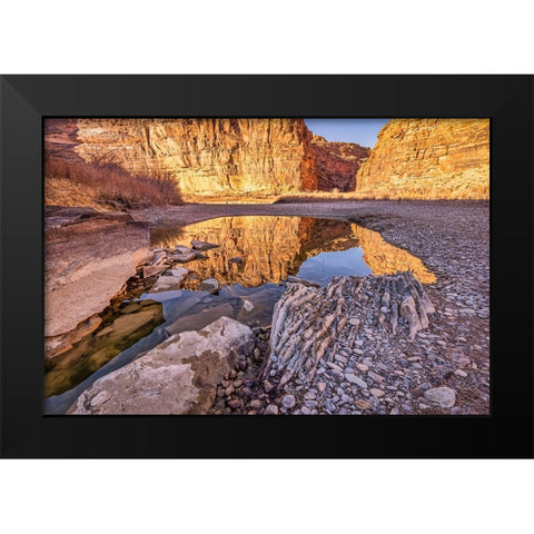 Pool-Colorado River-Moab-Utah Black Modern Wood Framed Art Print by Ford, John