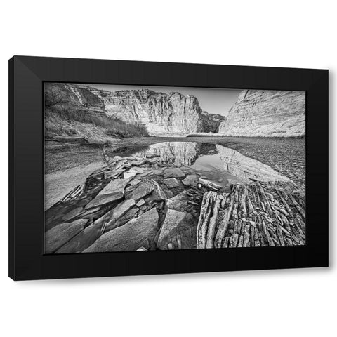 Pool-Colorado River-Moab-Utah Black Modern Wood Framed Art Print with Double Matting by Ford, John
