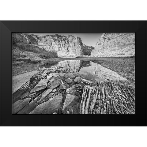 Pool-Colorado River-Moab-Utah Black Modern Wood Framed Art Print by Ford, John
