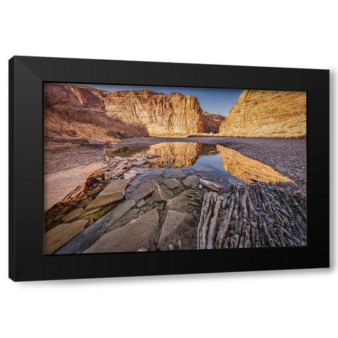 Pool-Colorado River-Moab-Utah Black Modern Wood Framed Art Print by Ford, John