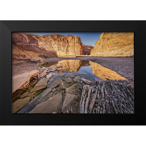 Pool-Colorado River-Moab-Utah Black Modern Wood Framed Art Print by Ford, John