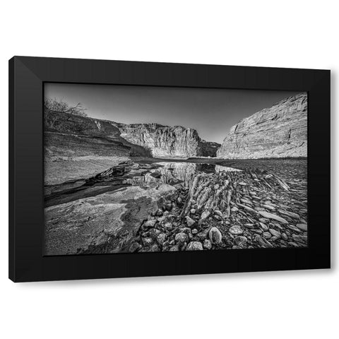 Pool-Colorado River-Moab-Utah Black Modern Wood Framed Art Print with Double Matting by Ford, John