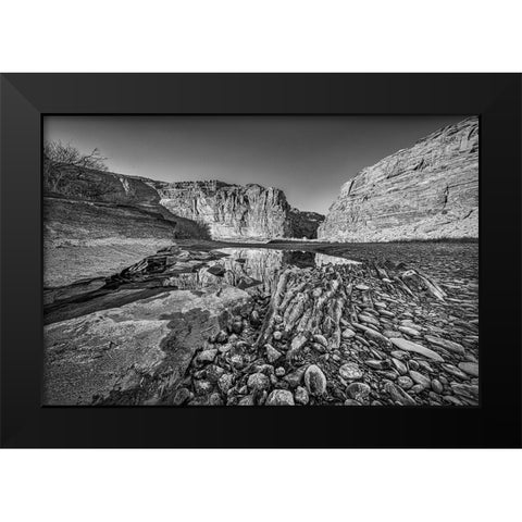 Pool-Colorado River-Moab-Utah Black Modern Wood Framed Art Print by Ford, John