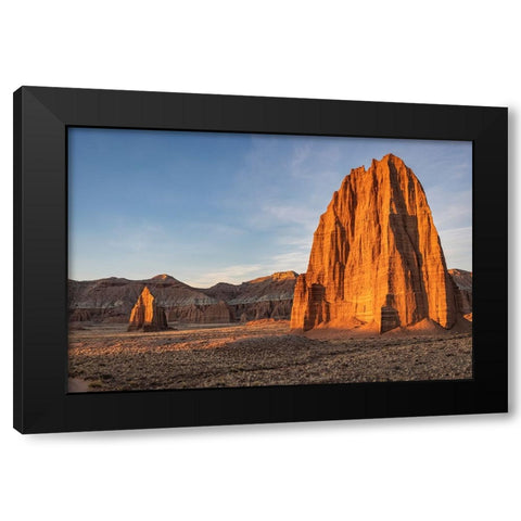 Temple of the Sun-Capitol Reef-Utah Black Modern Wood Framed Art Print by Ford, John