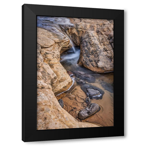 Whirlpools-Escalante-Utah Black Modern Wood Framed Art Print by Ford, John