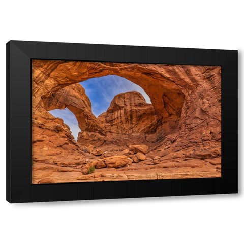 Double Arch-Arches National Park-Utah Black Modern Wood Framed Art Print with Double Matting by Ford, John