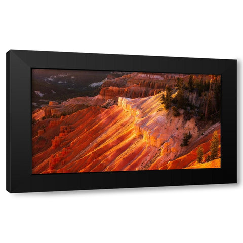 Evening light on Cedar Breaks-Cedar Breaks National Monument-Utah-USA Black Modern Wood Framed Art Print with Double Matting by Bishop, Russ