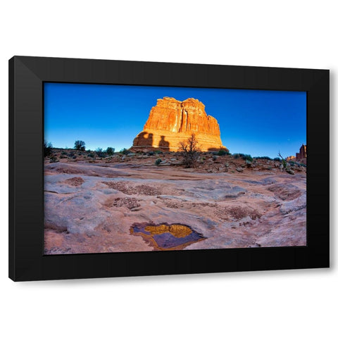 Arches National Park evening light-USA-Utah Black Modern Wood Framed Art Print by Eggers, Terry