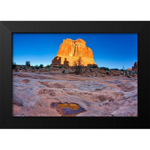 Arches National Park evening light-USA-Utah Black Modern Wood Framed Art Print by Eggers, Terry