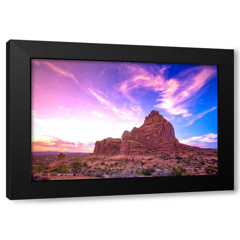 Arches National Park evening light-USA-Utah Black Modern Wood Framed Art Print with Double Matting by Eggers, Terry